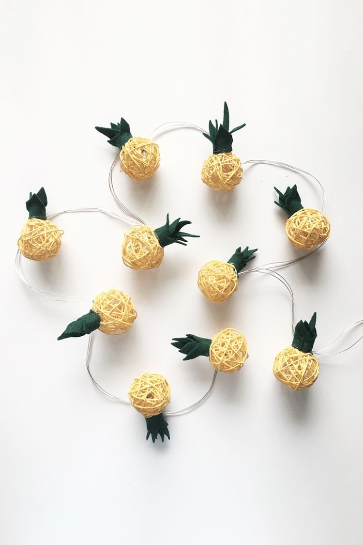 Pineapple String Lights DIY