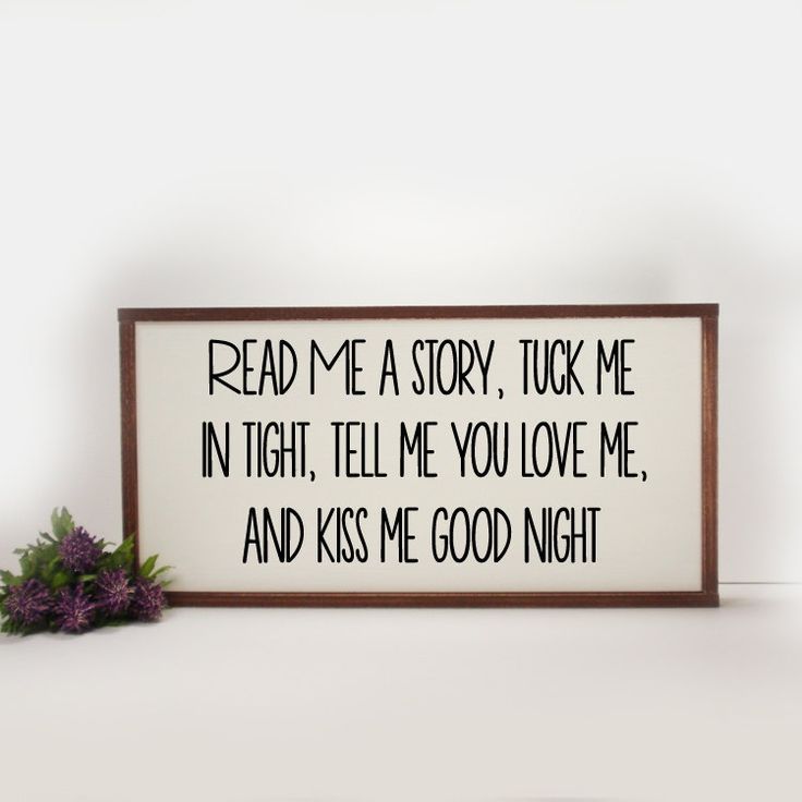 Read Me A Story- Framed Hand Painted  Wood Sign Made From Reclaimed Wood- Bed Time- Rustic-Farmhouse Decor-Country Decor-Home