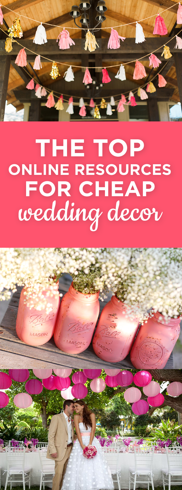 sources for cheap wedding decor