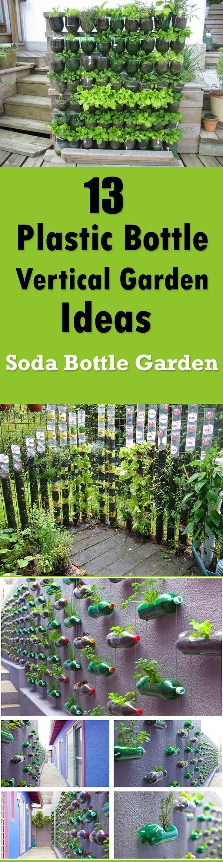 These 13 plastic bottle vertical garden ideas will interest you if you are a creative person, DIY lover and love to grow plants.