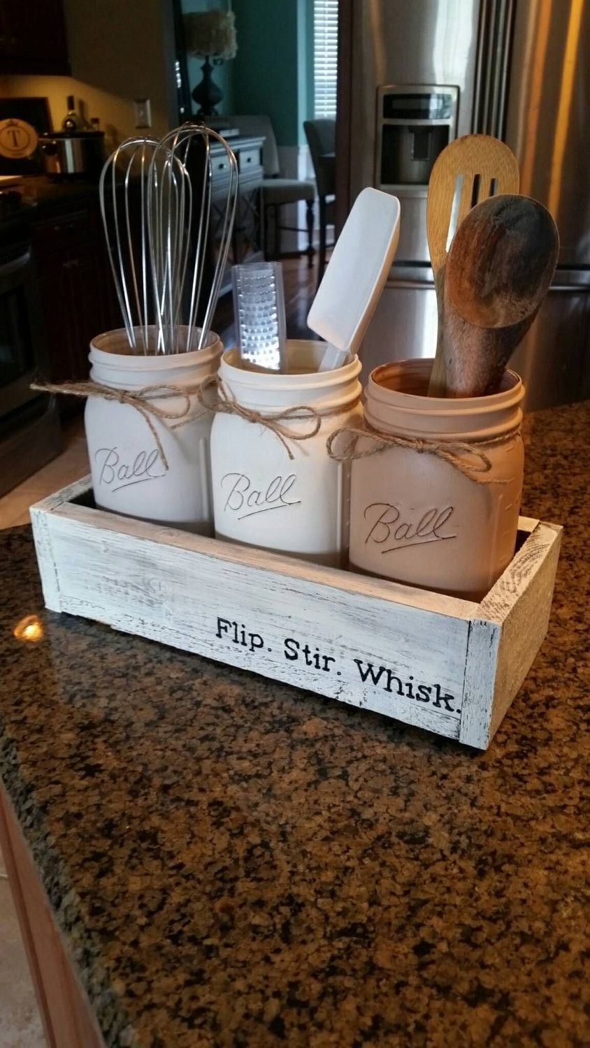 This is the perfect way to display your kitchen utensils in a charming, fun way! These make perfect housewarming gifts, and I’m