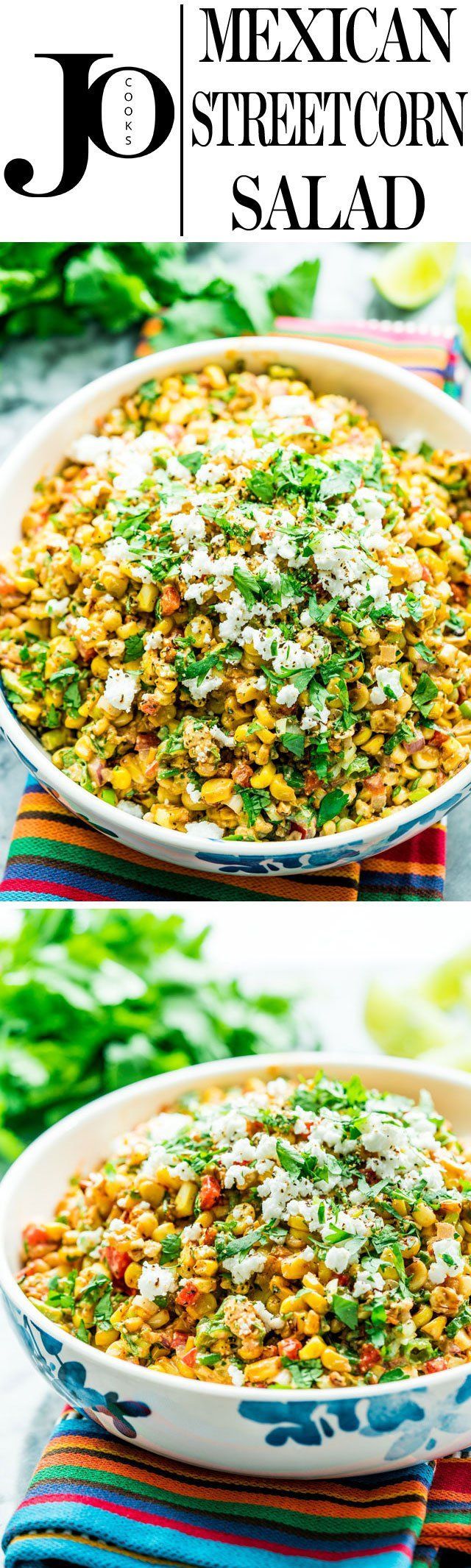 This Mexican street corn salad, also known as Esquites, is smoky, spicy, tangy and incredibly delicious. If you love the Mexican