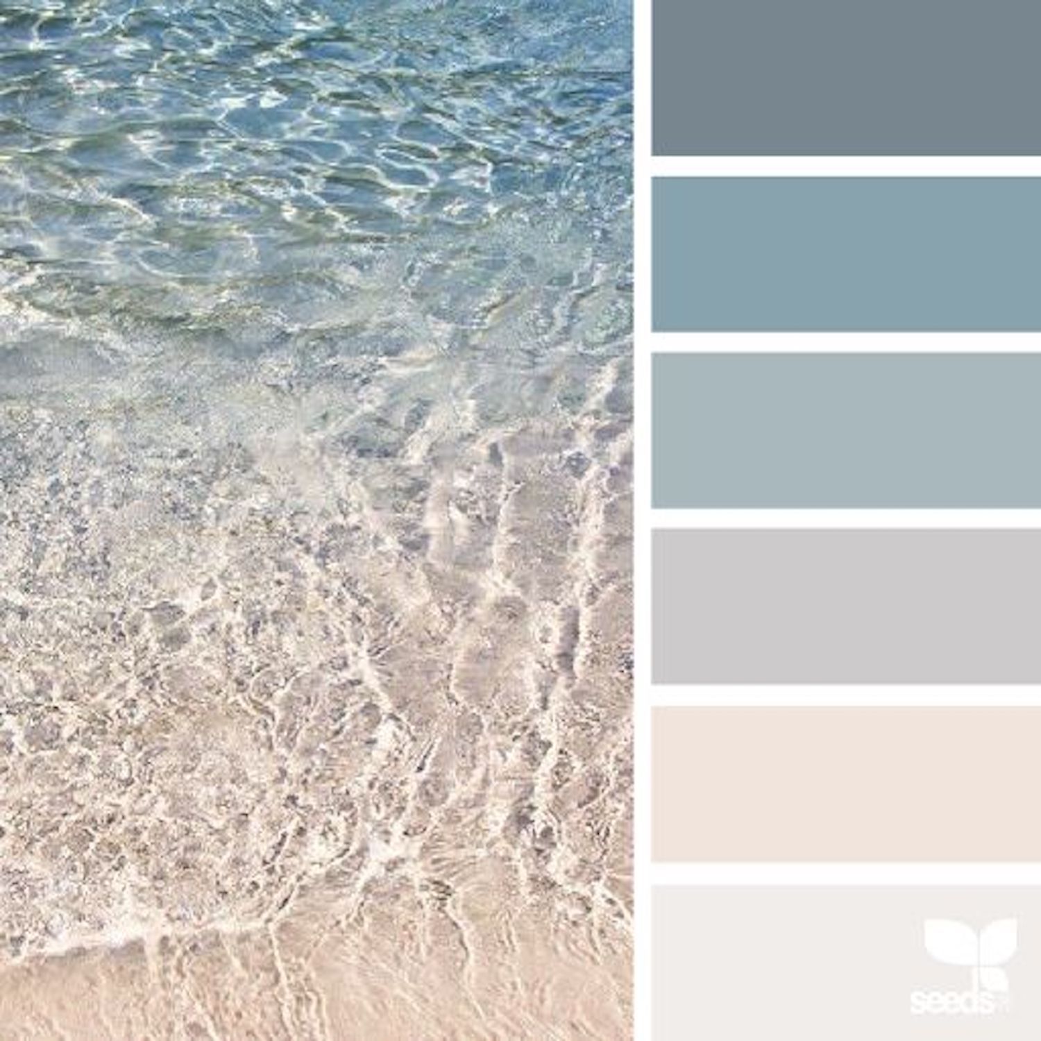 We’re loving coastal color schemes right now! Check out these beautiful shades from Design Seeds that are perfect for any decor.
