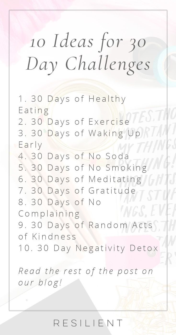 You can accomplish a lot in just 30 days, and based on some studies, you can form a new habit too. There are lots of ways to