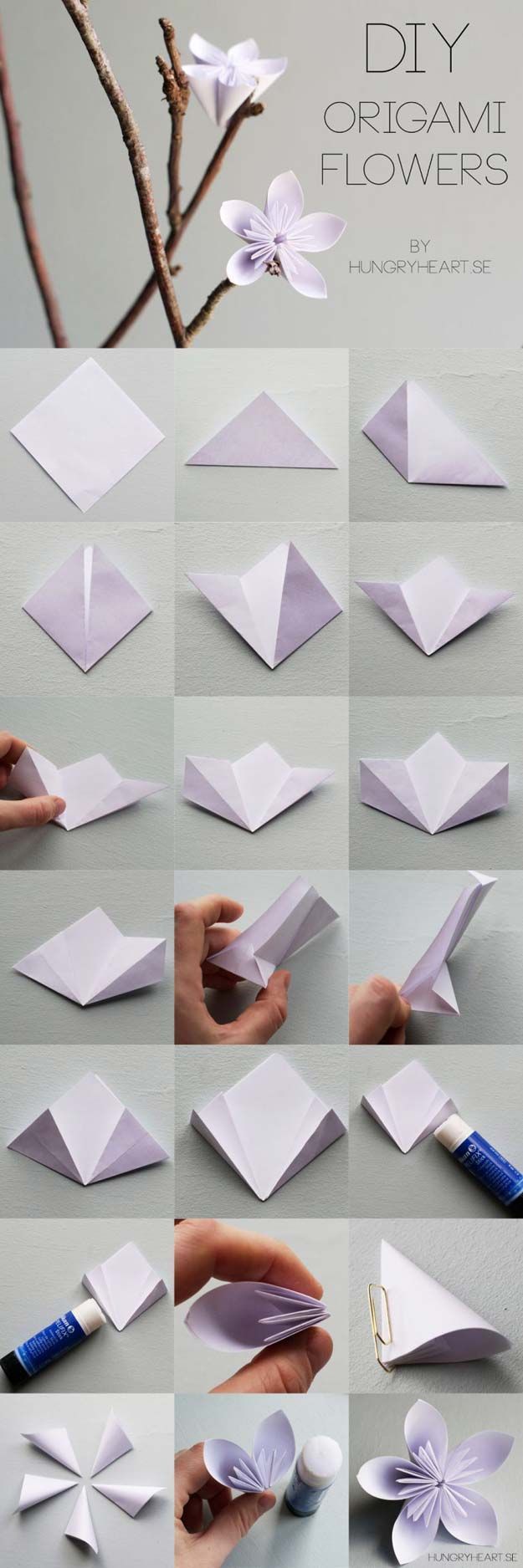 Best Origami Tutorials – Flower Origami – Easy DIY Origami Tutorial Projects for With Instructions for Flowers, Dog, Gift Box,