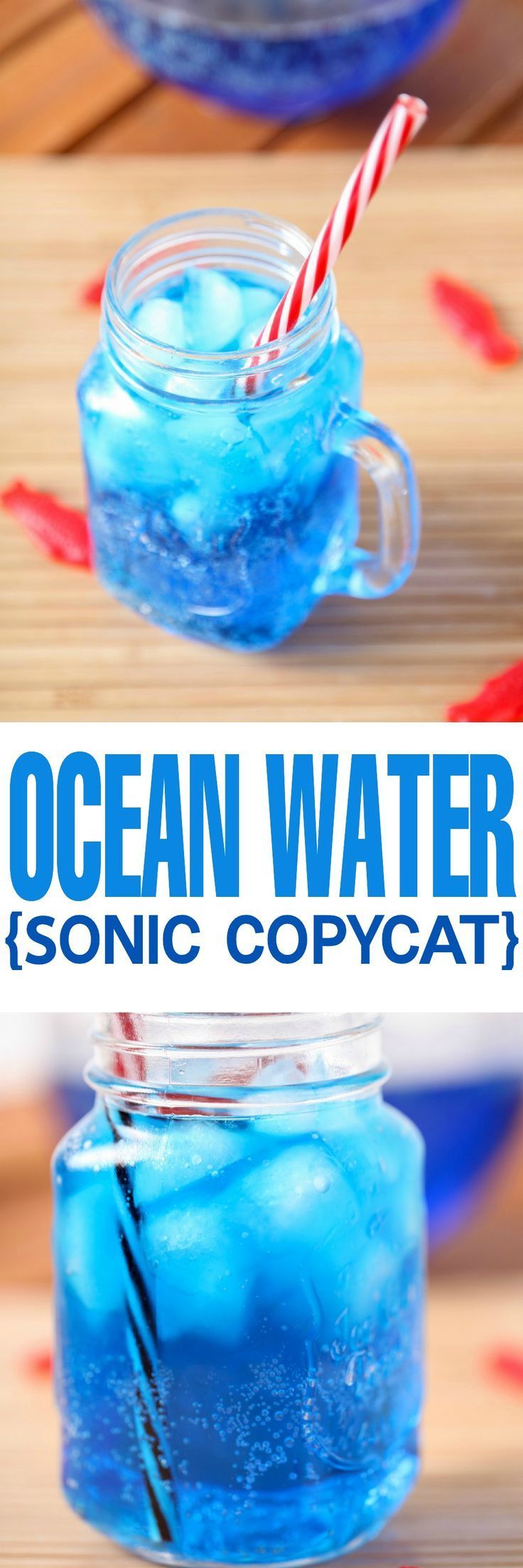 Copycat Sonic Ocean Water Recipe: The most gorgeous and refreshing summer drink around. The perfect non alcoholic drink for
