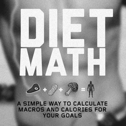 Diet Math: A Simple Way to Calculate Macros and Calories for Your Goals. This is the simplest version I have found and matches