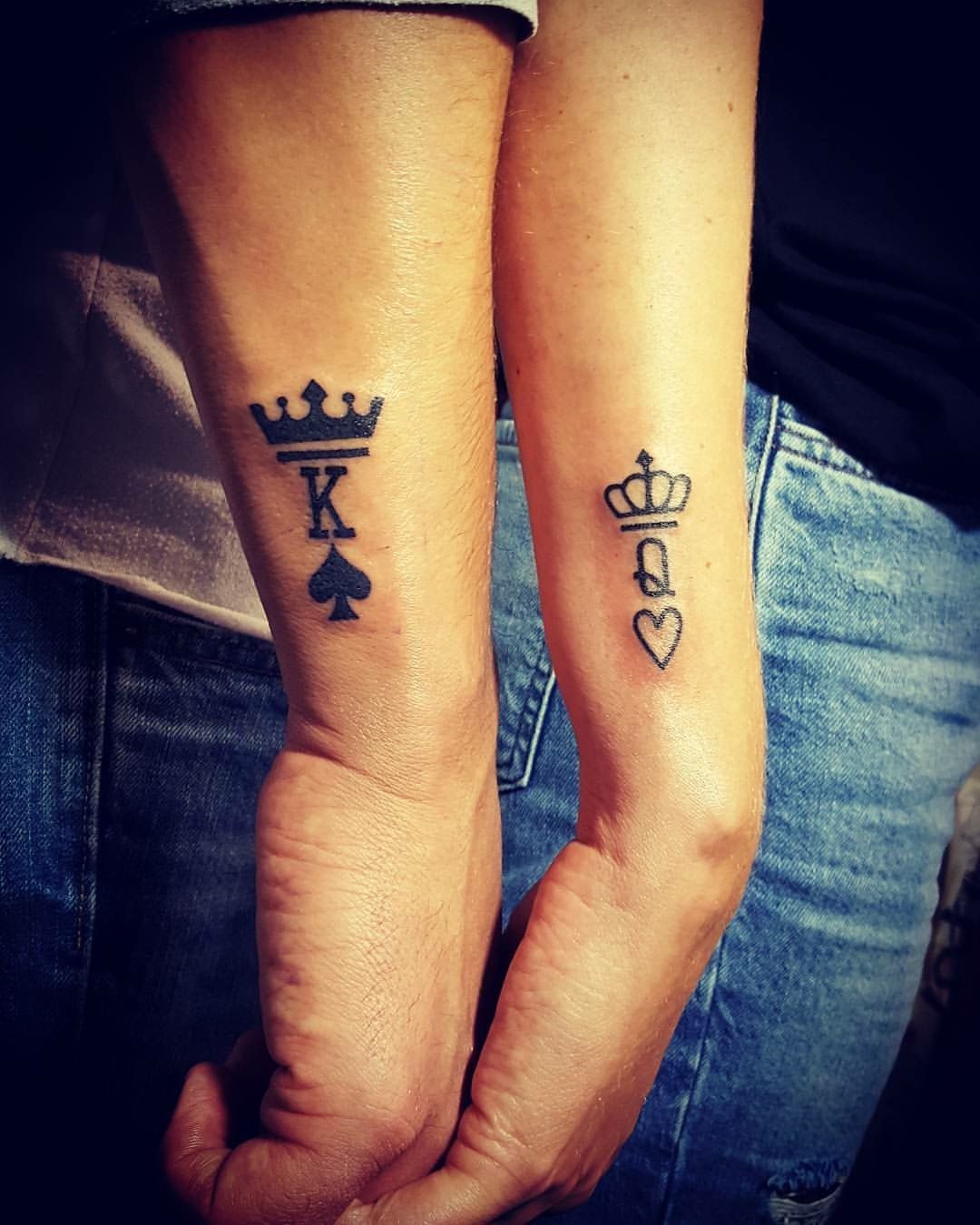 His & Hers King and Queen Tattoo