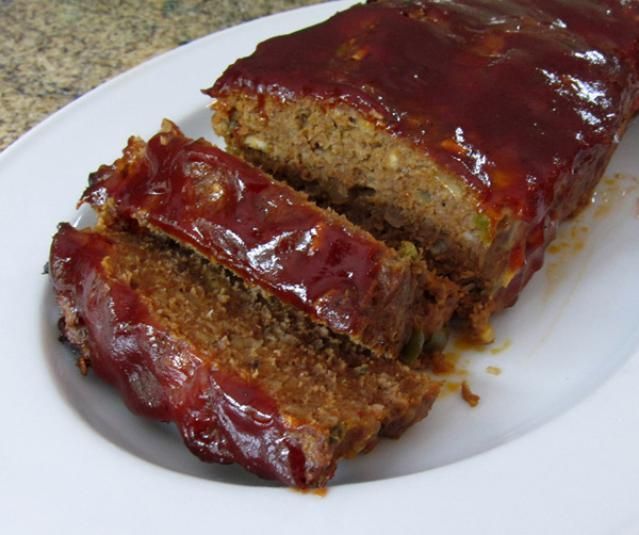 Homemade Southern Style Meatloaf with a Ketchup or Barbecue Sauce Topping: Southern Style Meatloaf