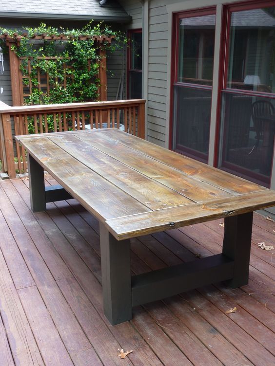 How To Build A Outdoor Dining Table Building an outdoor dining table during the winter is great way to get ready for the summer.