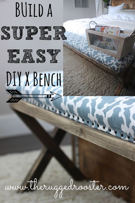 http://www.theruggedrooster.com/blog/super-easy-diy-x-upholstered-bench