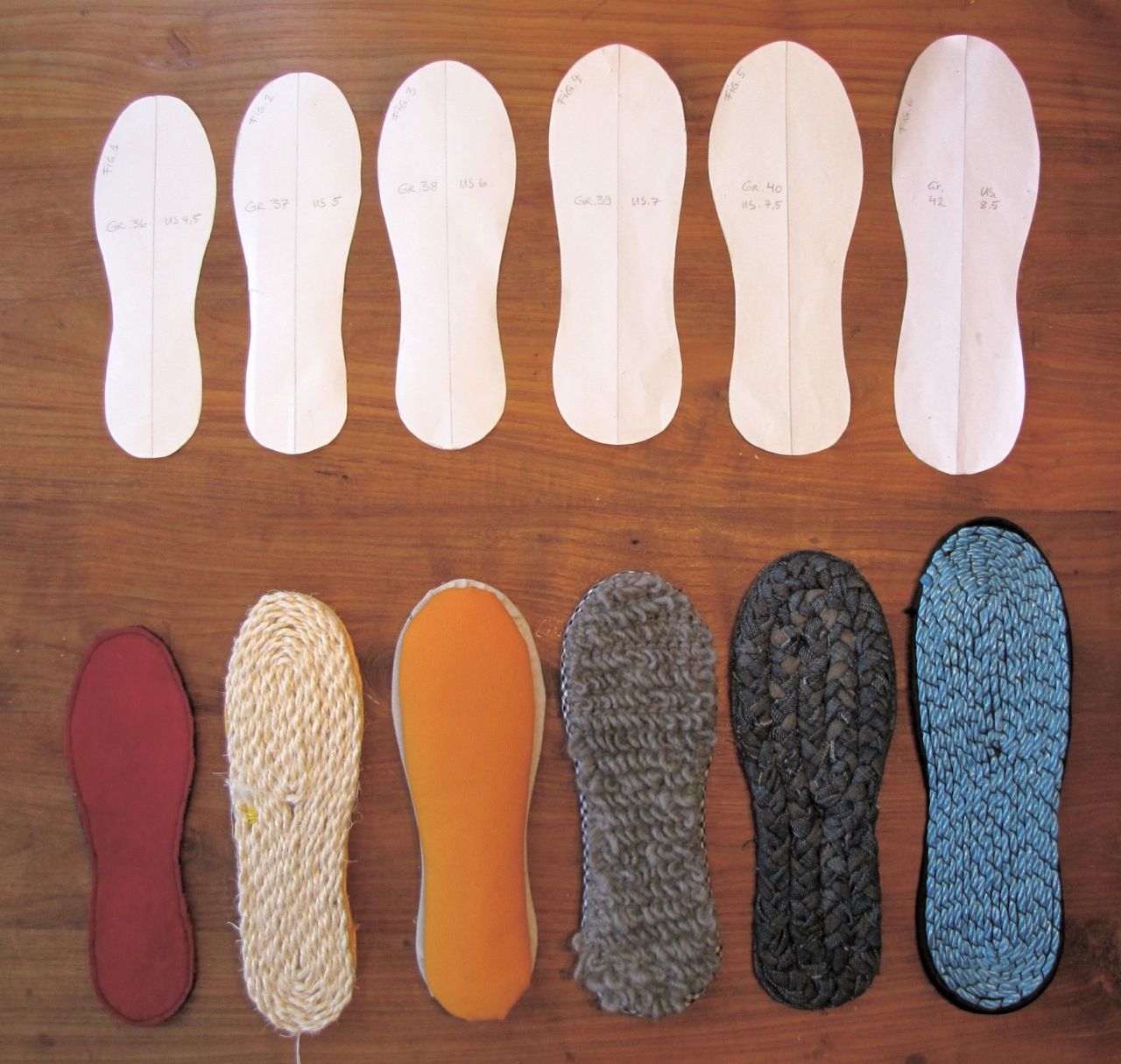 Making Soles for House Shoes – a lot of information about making your own shoes on this blog!