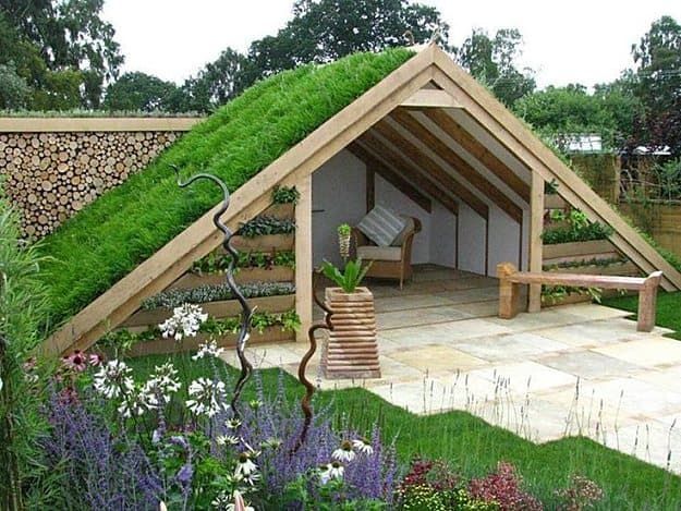 Open Lean To Shed With Eco Roofing | Budget-Friendly Garden Shed Ideas Worth Every Dollar