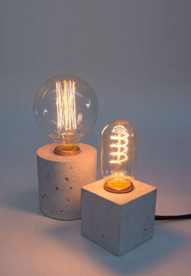 Simple Lamp – a concrete desk light | Vincent Buret