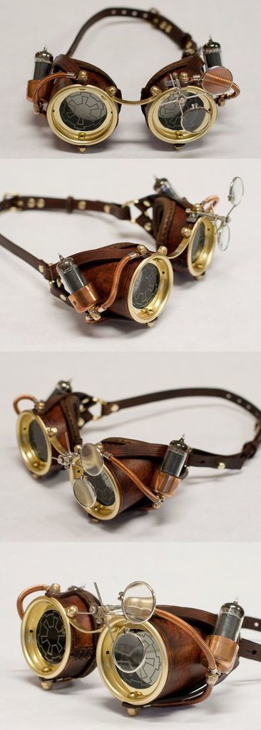 Steampunk Goggles – this style is so how i imagined His Dark Materials by Philip Pullman