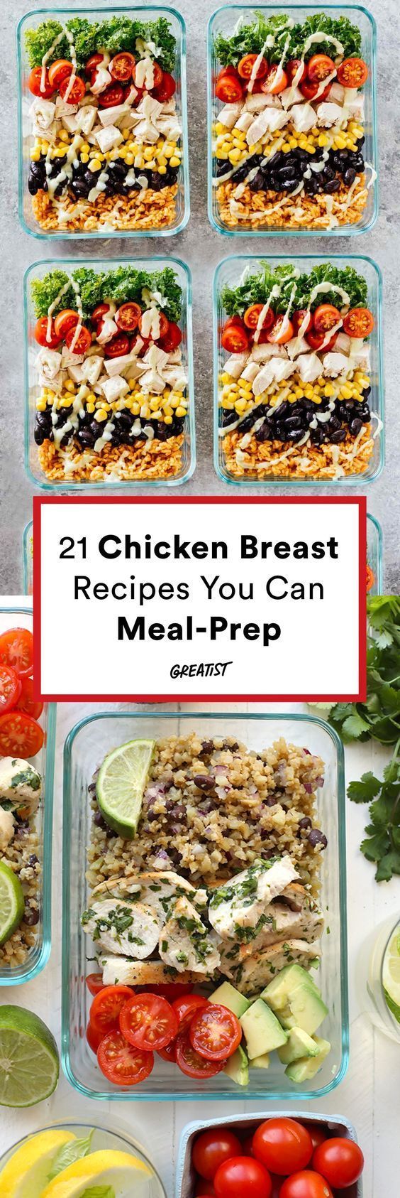 The Best Healthy Meal Prep Recipes, Clean Eating, For Breakfast, Lunch, Dinner, and For The Week
