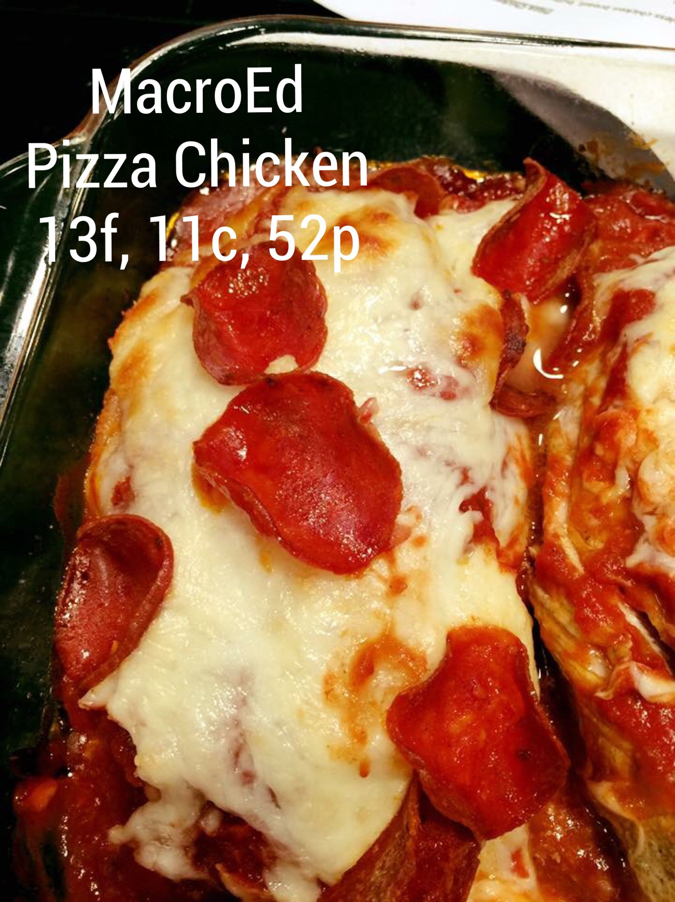 This macro-friendly pizza chicken recipe will change your life…or at least how much you love your dinner! You’re gonna want to