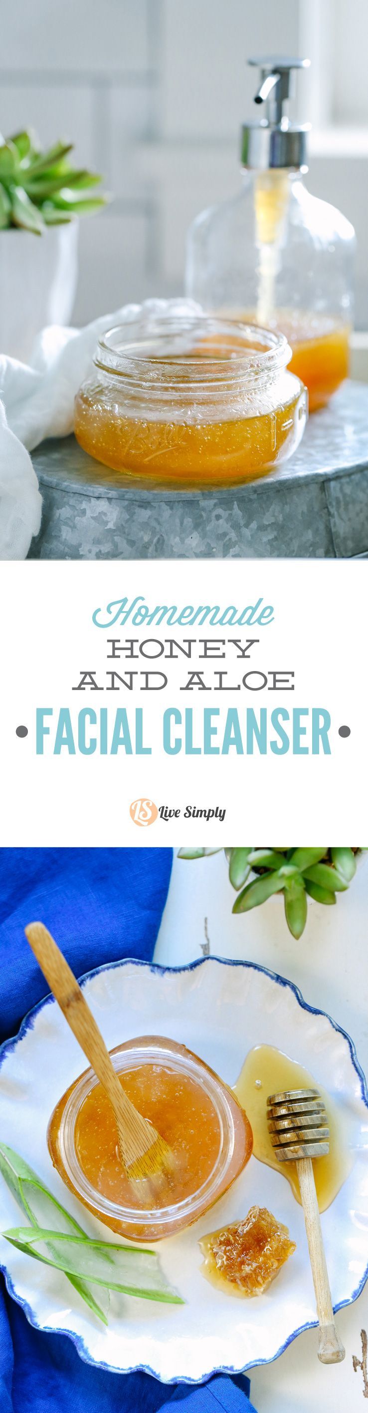 Three ingredients!! This homemade face cleanser is perfect for any skin type (including acne-prone skin!). Gentle on skin, tough