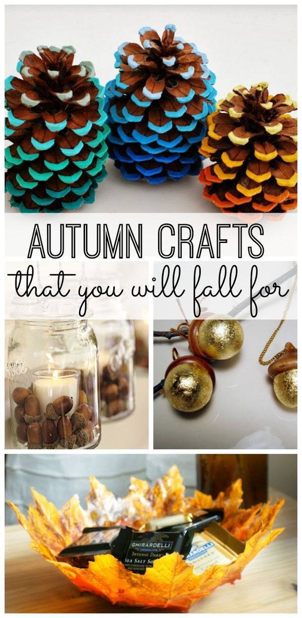 10 simple Autumn crafts that you will fall for. Thanksgiving or halloween diy project