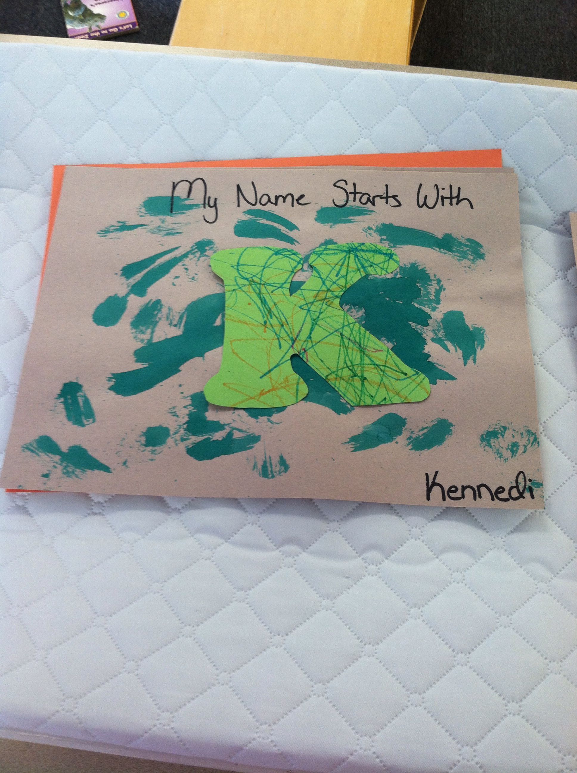 All About Me Week -kids paint watercolors and draw with markers on separate days, teachers combine the two.