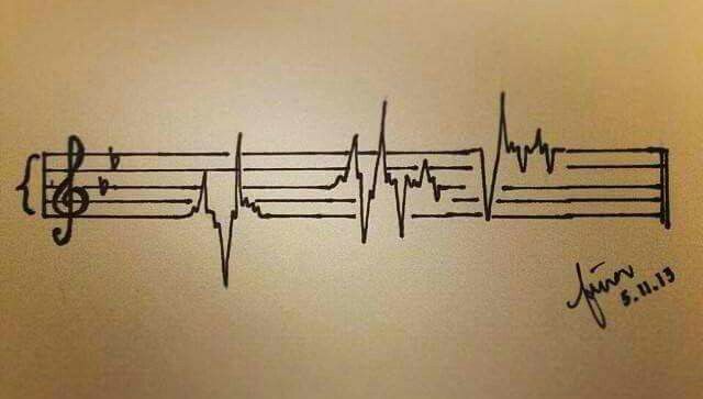 Awesome for a tattoo and I feel like this is what my heartbeat looks like.