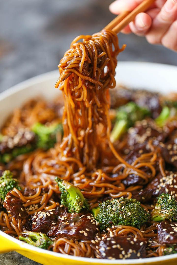 Beef and Broccoli Ramen Stir Fry – Everyone’s favorite beef and broccoli turned into the easiest stir fry noodles EVER! It’s even
