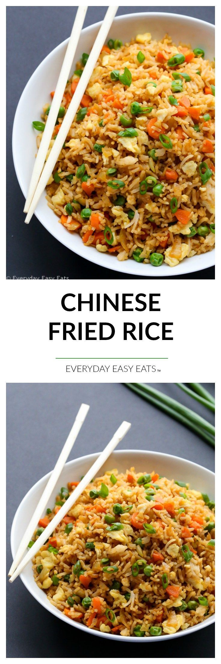 Chinese Fried Rice – 15-minute vegetarian fried rice. A healthy, flavorful and satisfying side dish or main. |