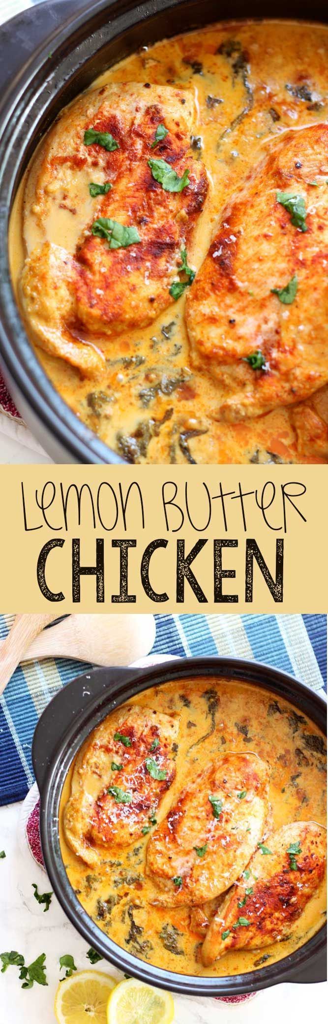 Easy chicken dinner, this lemon butter chicken is savory, mouthwatering, and easy to get on the table
