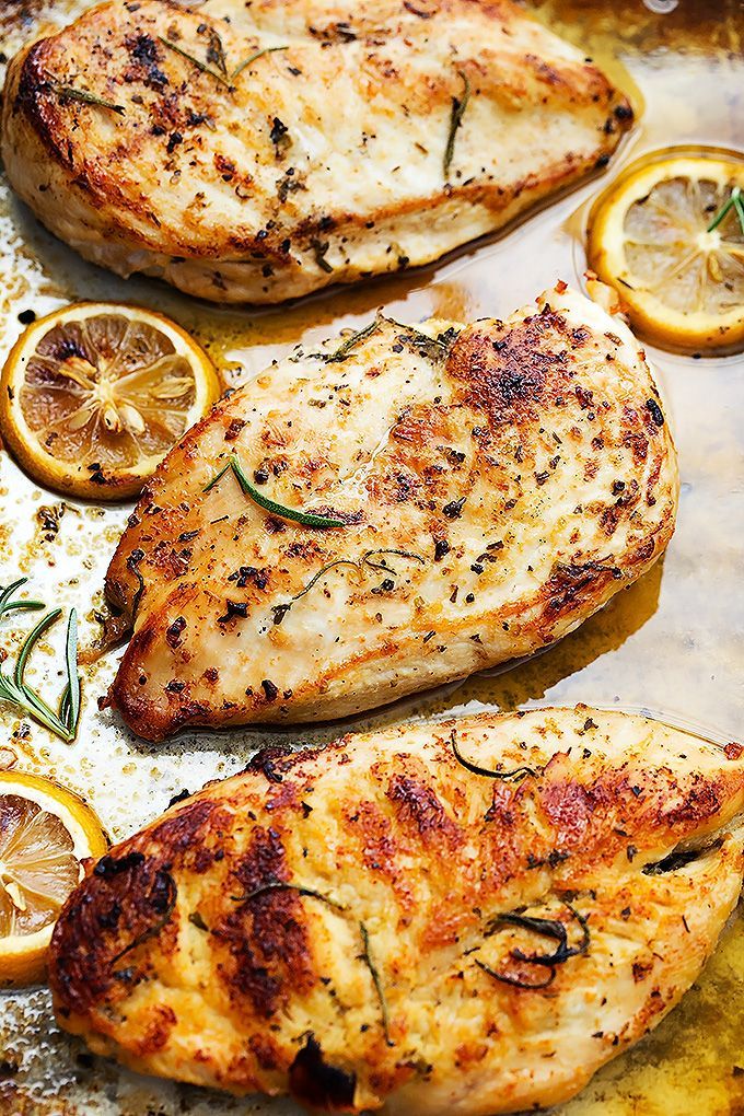 Easy healthy baked lemon chicken that is loaded with yummy flavor and you can make in a hurry with just a few simple ingredients.