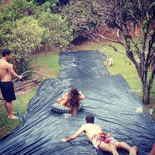 I wanna do this in the summer with my friends and have fun and a good way to cool down