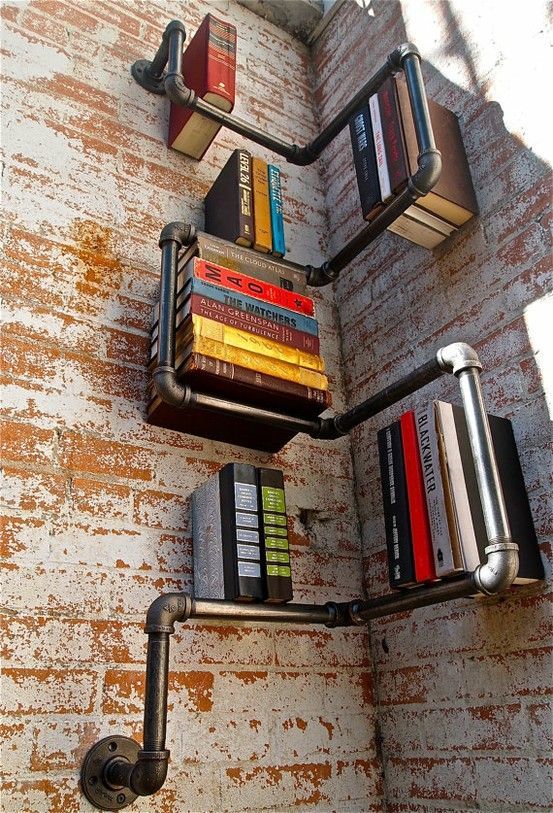 Iron Pipe Bookshelf – Popular DIY & Crafts Pins on Pinterest