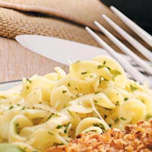 Parmesan Herbed Noodles; easy side dish to crispy chicken or other entree.