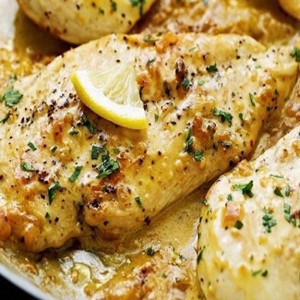 Slow Cooker Lemon-Garlic Chicken, Diabetic Recipe