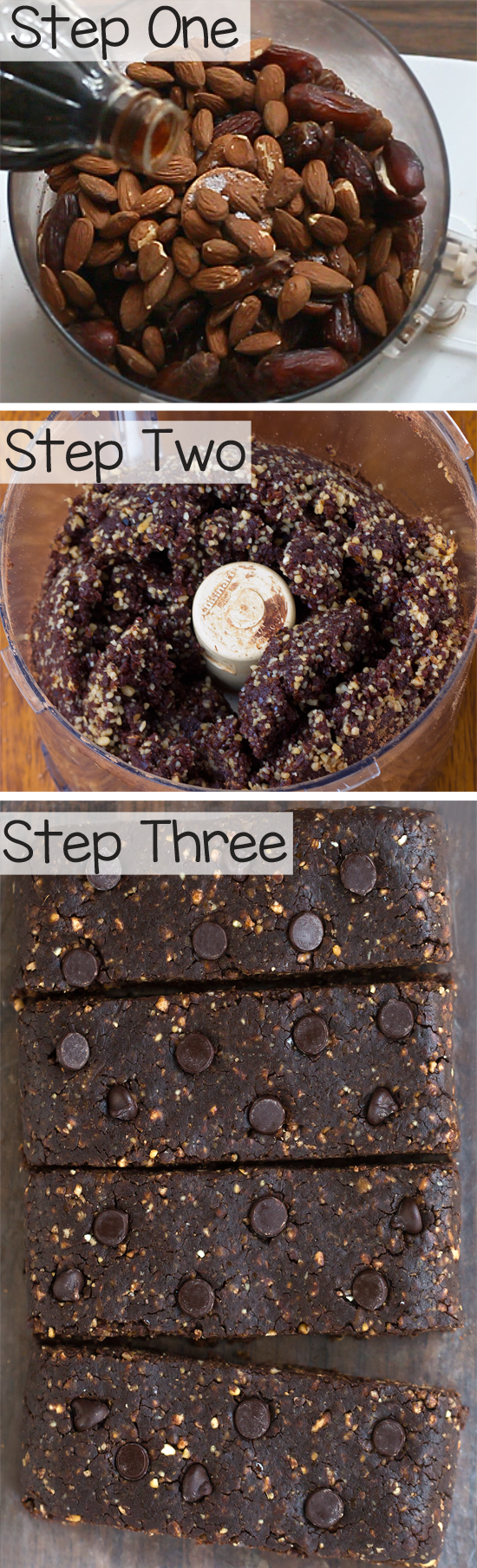 These fudgy chocolate paleo bars are a wholesome & filling snack that tastes like dessert! {5 ingredients} No added sugars No eggs