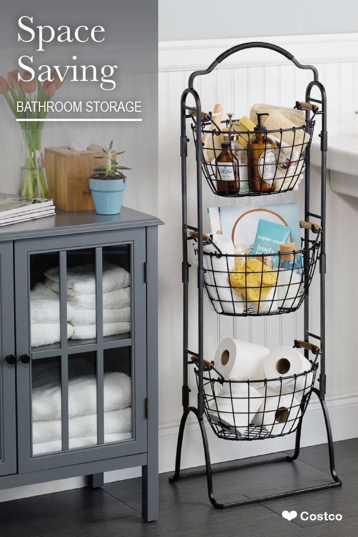 This 3-Tier Market Basket Stand is the practical and elegant storage solution that will bring organization to any room of the