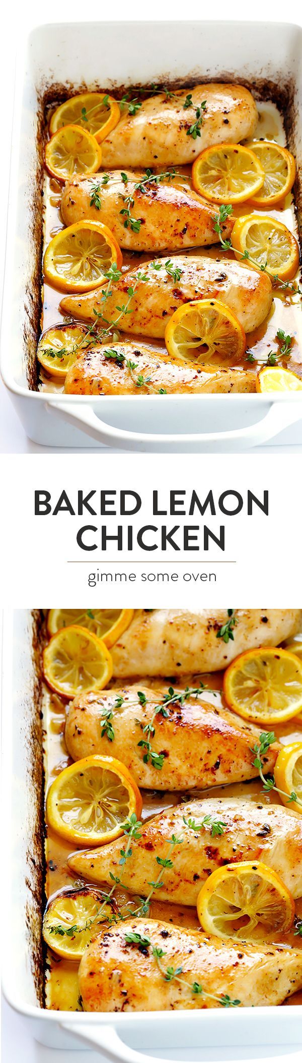 This easy Baked Lemon Chicken recipe is made with simple fresh ingredients, it’s perfectly cooked so that the chicken is tender
