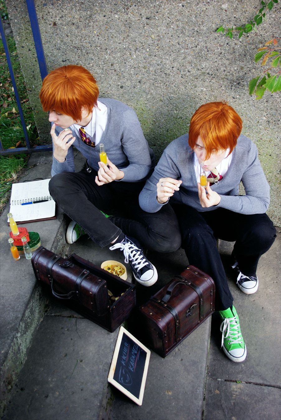 Weasley twins cosplay. These guys are awesome.