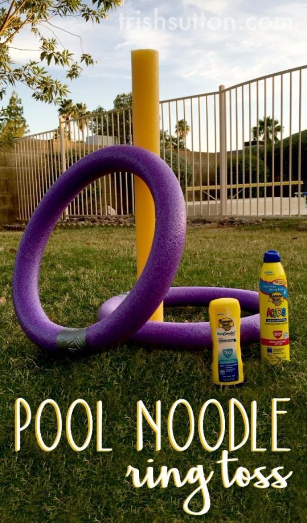 Best DIY Backyard Games – Pool Noodle Ring Toss – Cool DIY Yard Game Ideas for Adults, Teens and Kids – Easy Tutorials for