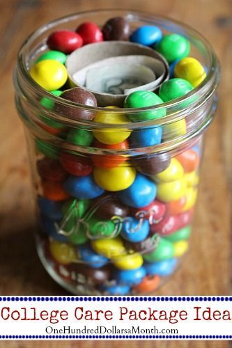 Care Packages for College Students – Money and M&M’s. Now that The Girl has headed off to college, I want to start sending her