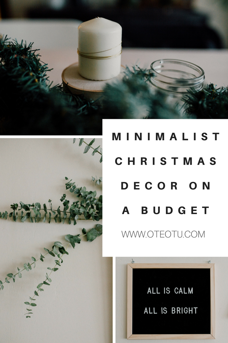 Christmas Decorations || Minimalist Christmas Decor On A Budget || Decorating Your Apartment For Christmas