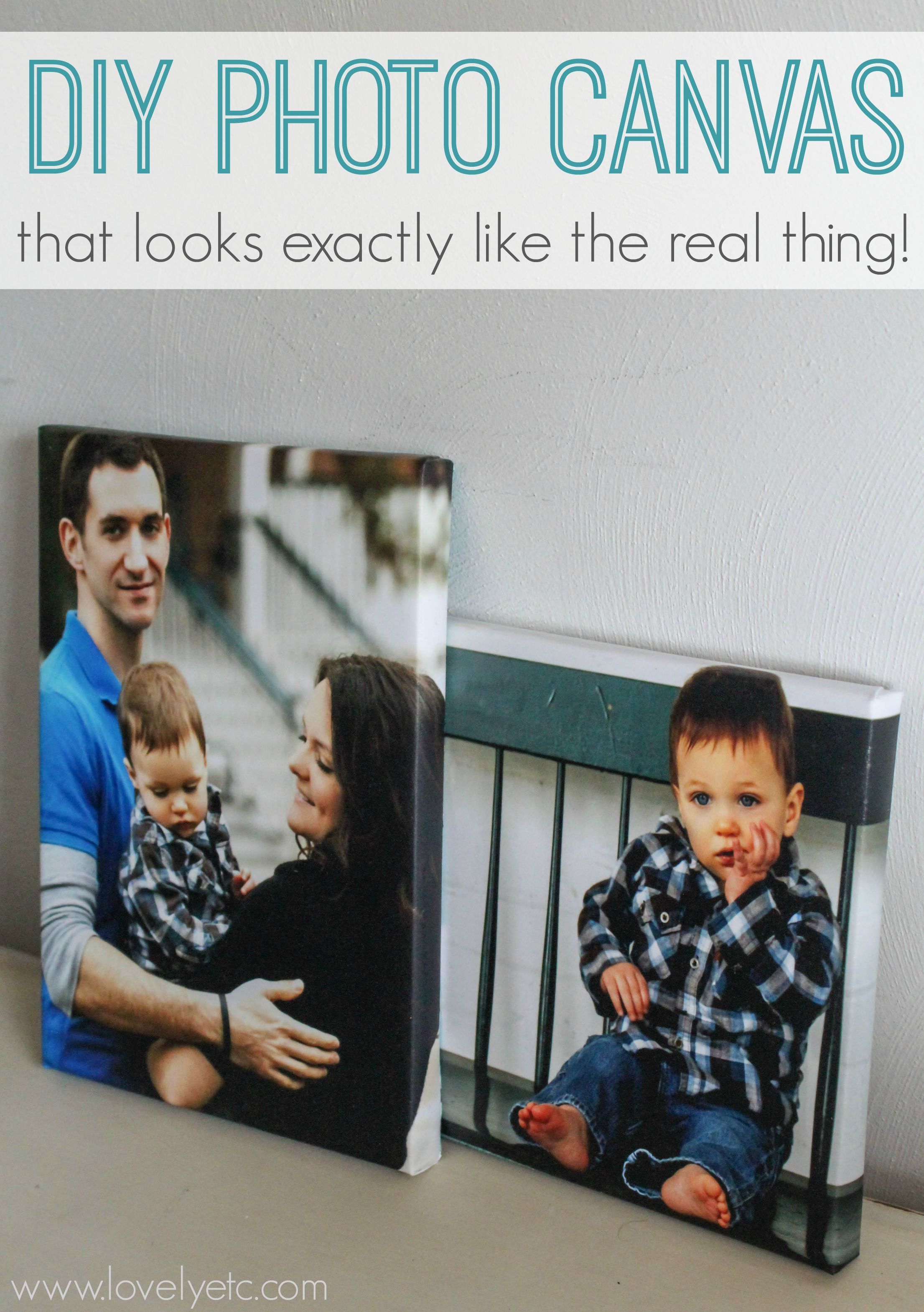 DIY Photo Canvas That Looks Exactly Like The Real Thing – Lovely Etc.