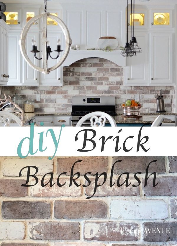 Do-It-Yourself Brick Veneer Backsplash – Remington Avenue