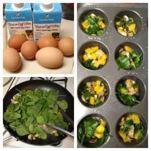 Egg Muffins ~  these muffins provide cleansing vegetables and lean protein and go great with salsa.