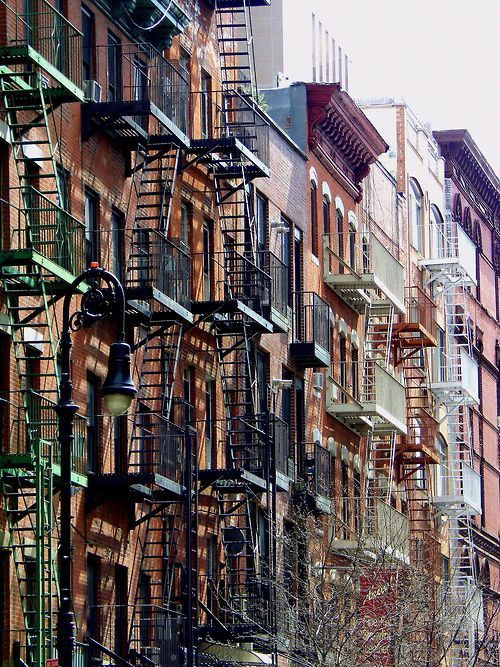 :  Fire escapes on the Lower East Side by  wanderingnewyork
