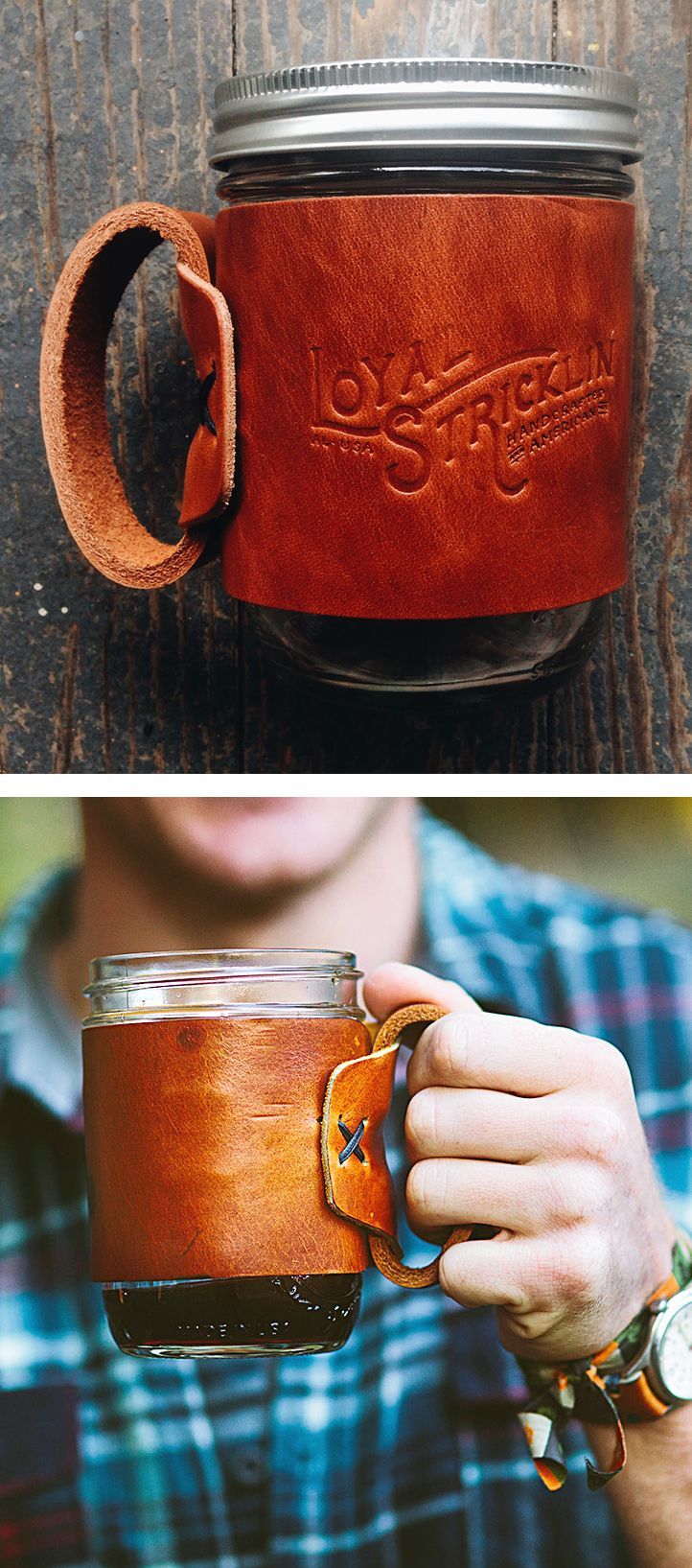 Great idea for the home too. could turn jam jars into take-away mugs if you screw the top back on……