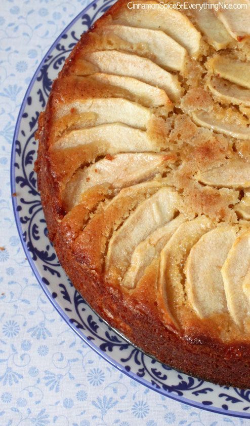 Italian Apple Cake Recipe ~ Apples play a starring role in this lemon and vanilla infused cake. They’re in the batter and on top