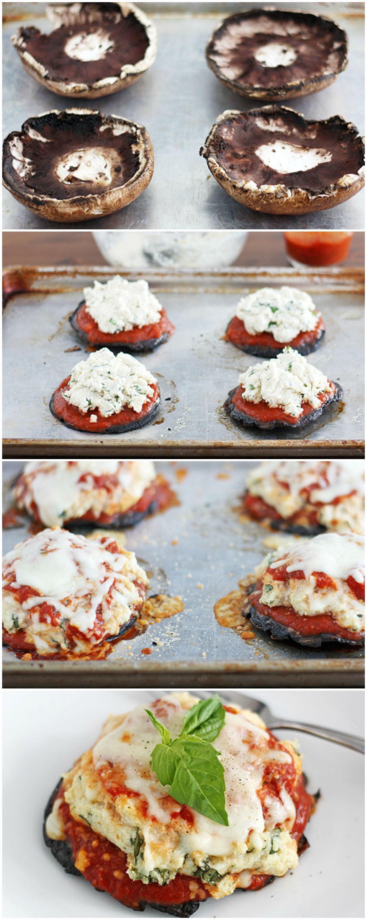 {Lasagna Stuffed} Portabella Mushrooms #omg- VERDICT: just ok for me. Boyfriend really liked.