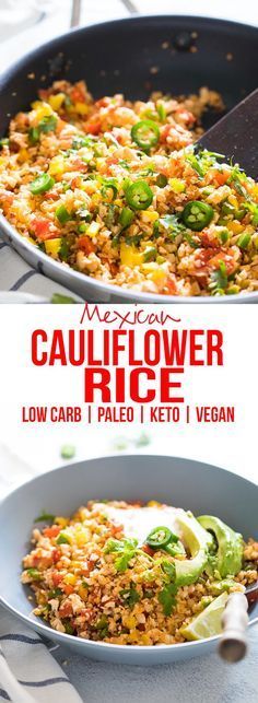 Low Carb Mexican Cauliflower Rice | Cauliflower Fried Rice | How to | Cauliflower Stir fry | Vegan | Paleo | Keto | Whole30 |