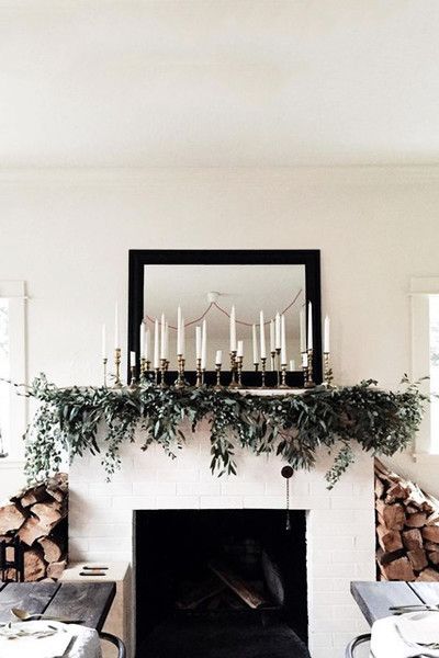 Magnified Candlelight – How To DIY Your Holiday Mantel – Photos
