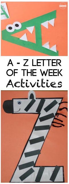 Super cute Alphabet Crafts from A to Z for toddler, preschool, prek, kindergarten